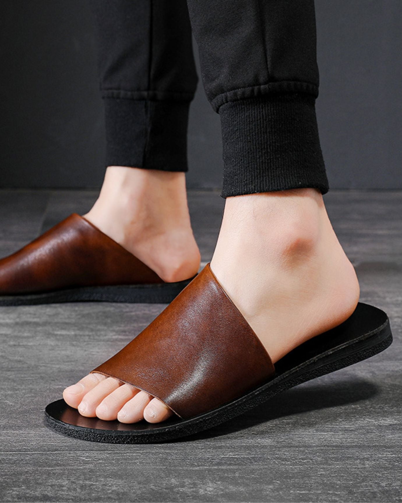 Lovaus Leather Malaga Slippers - Old Money Brand