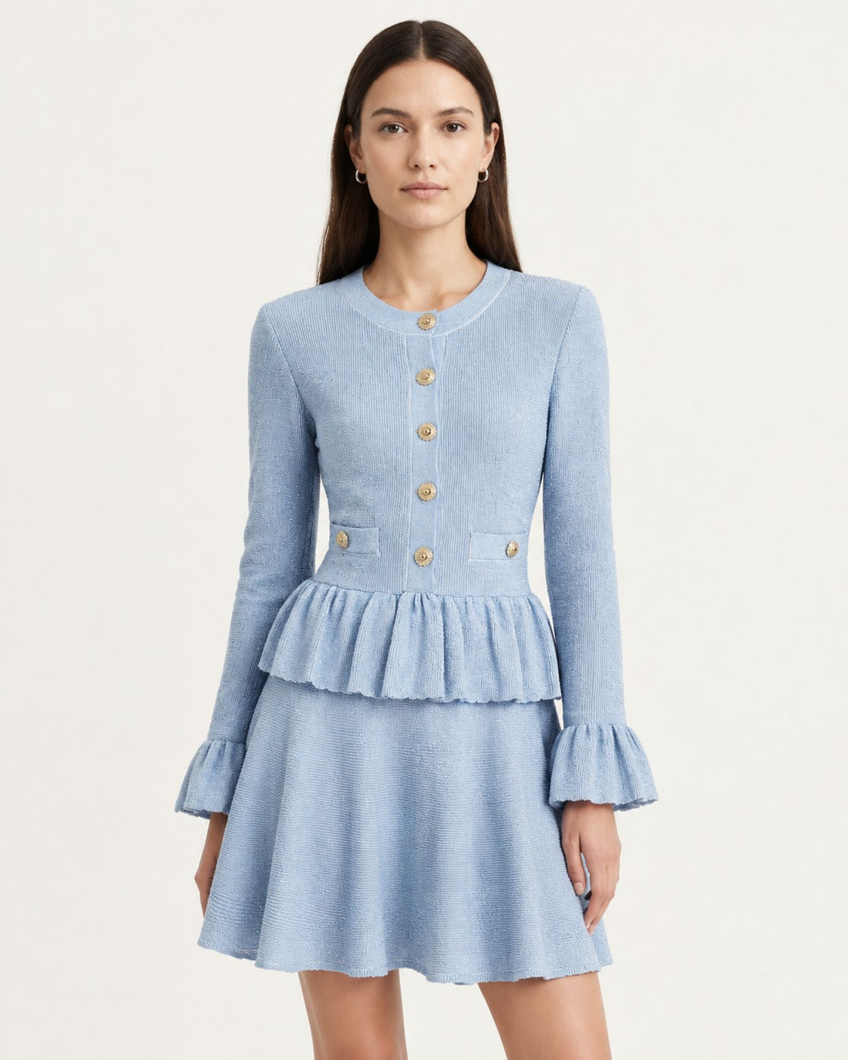 Kira Slim-Fit Shimmer Knit Dress