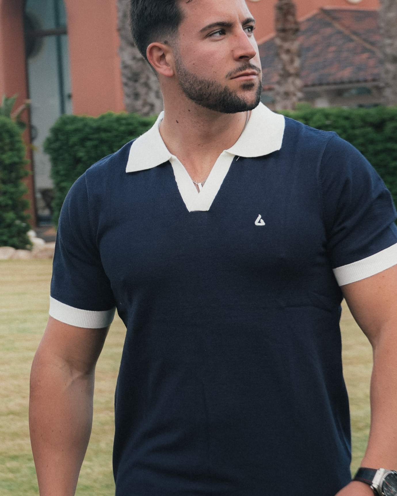 Old Money Polo Shirt Navy Blue