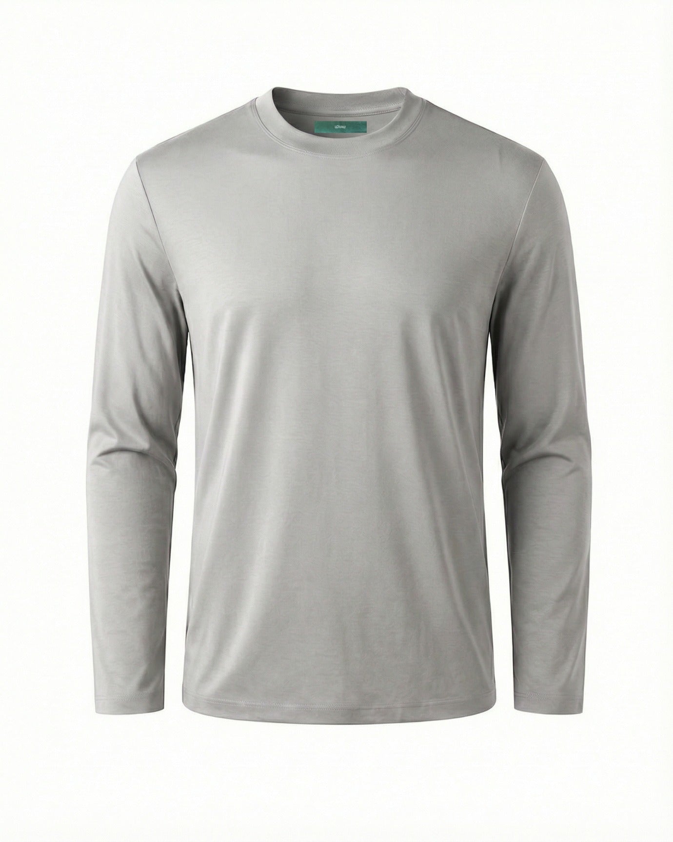 High-End Double Mercerized Lyocell Cotton Long Sleeve T-Shirt