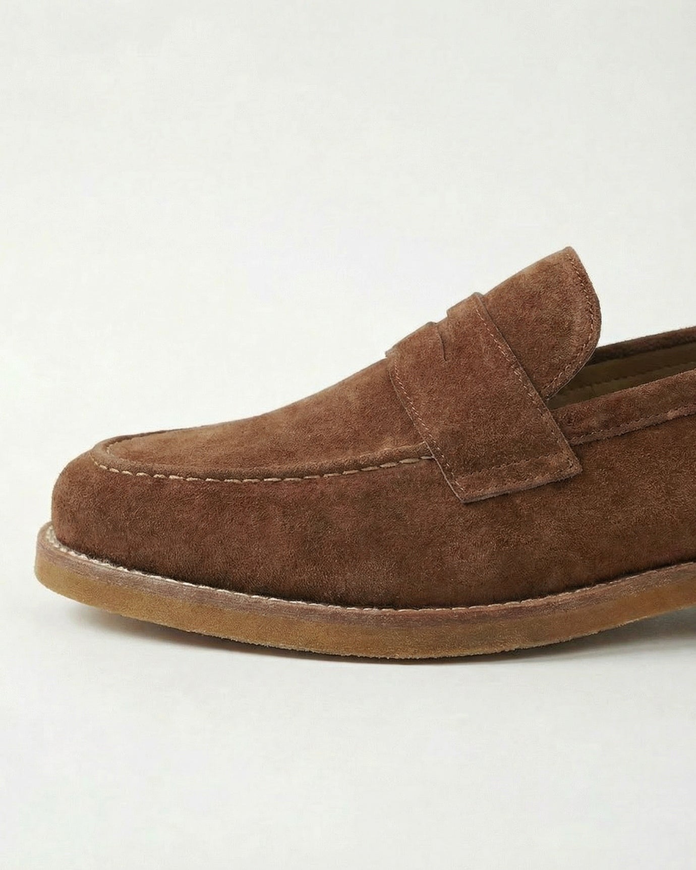 Paris Vintage Brown Loafers Handmade Genuine Leather