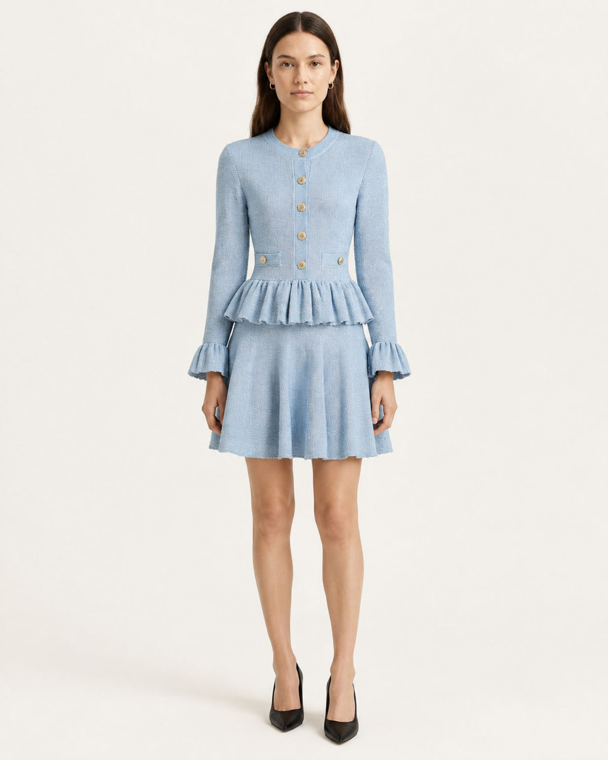 Kira Slim-Fit Shimmer Knit Dress