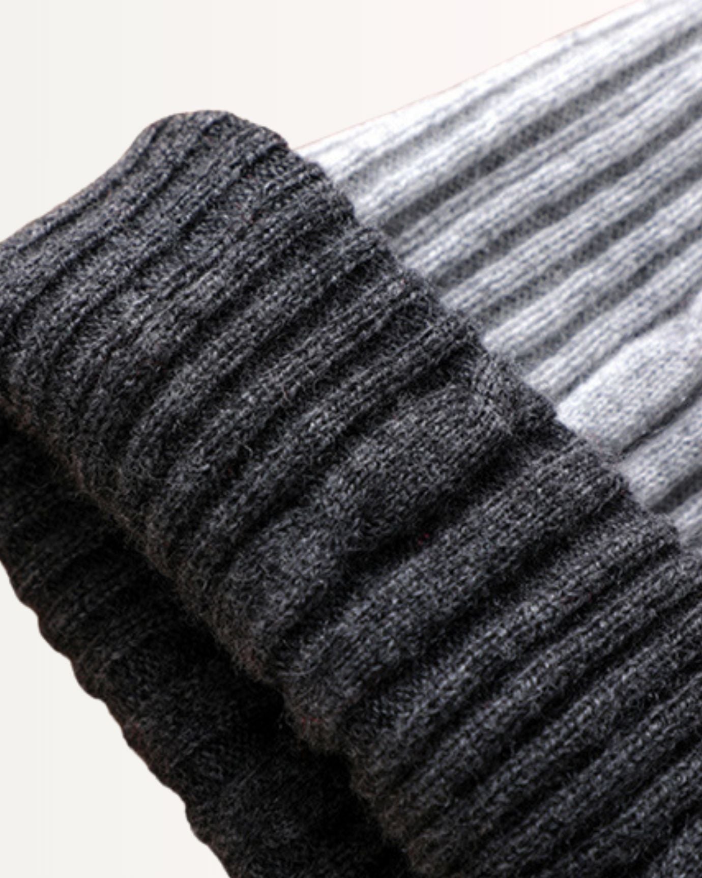 Cashmere Knitted Hat ear protection double-sided