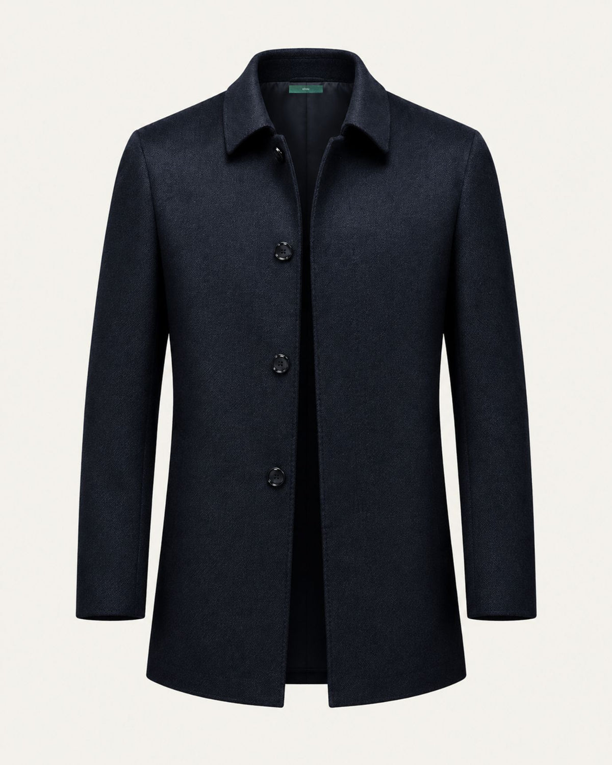 Berlin Notched Lapel Wool Overcoat