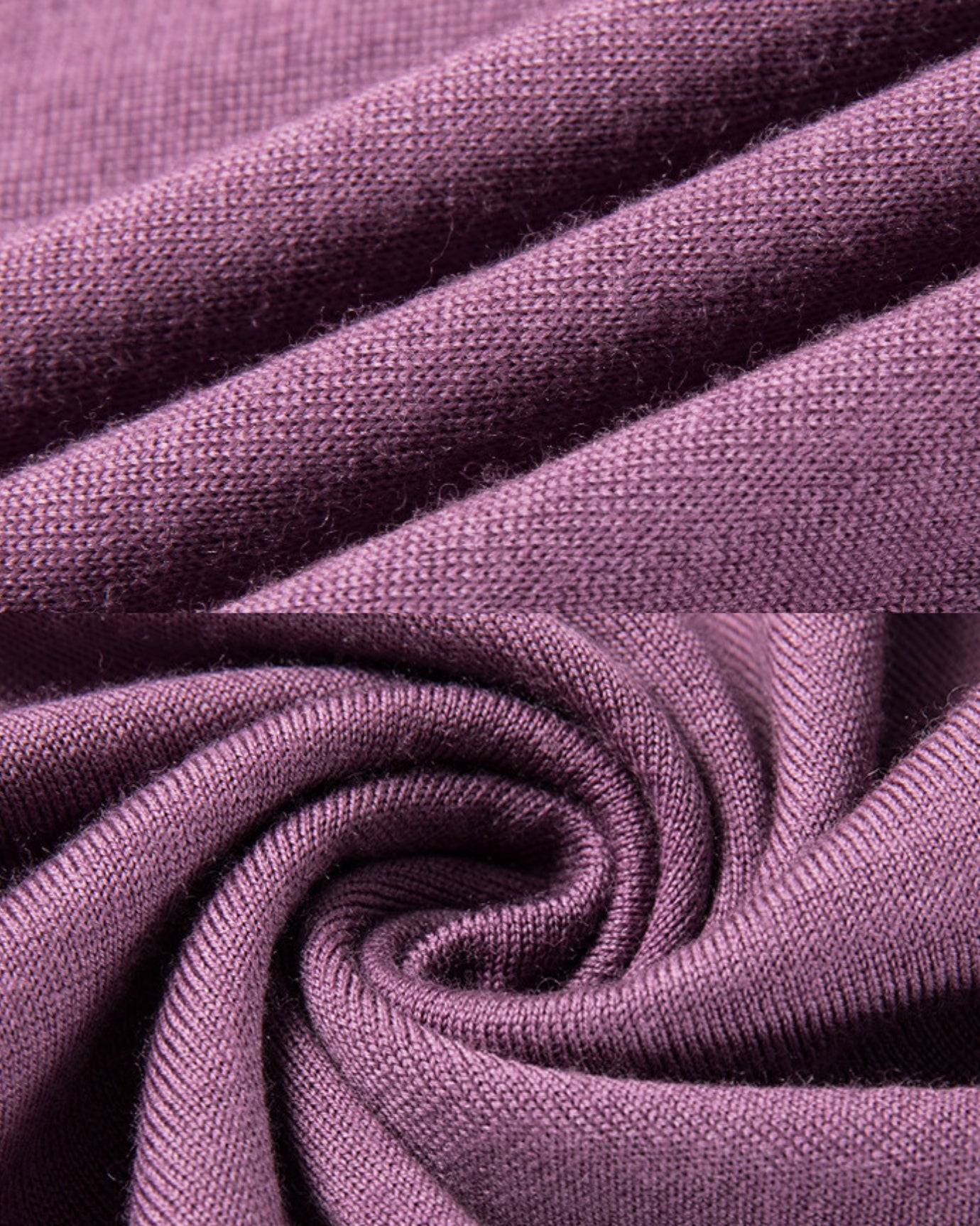 High-Count Australian Wool Crewneck Knit T-Shirt