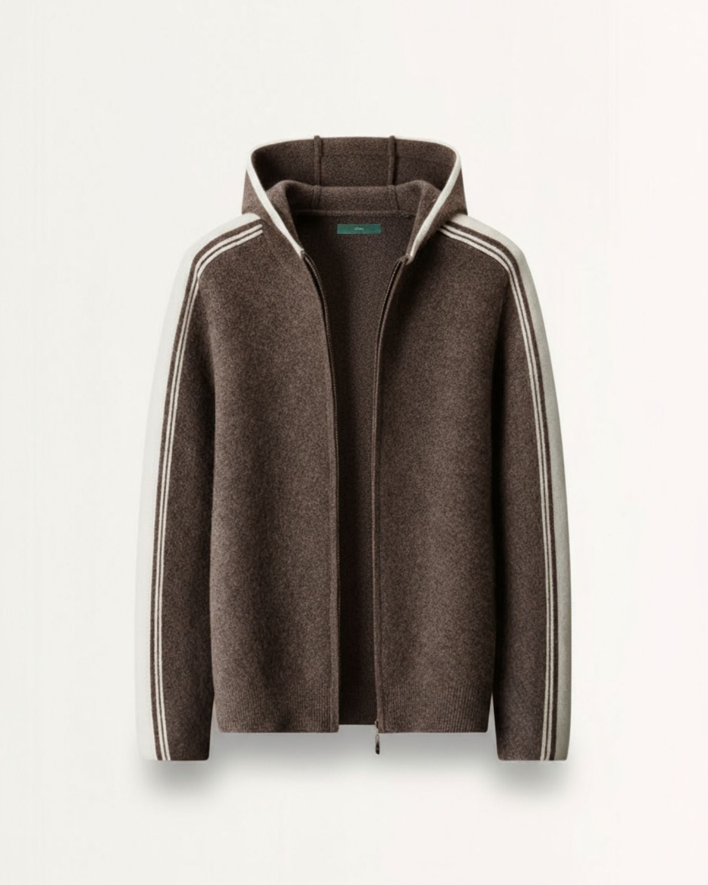 Wool & Cashmere blend hooded zipper