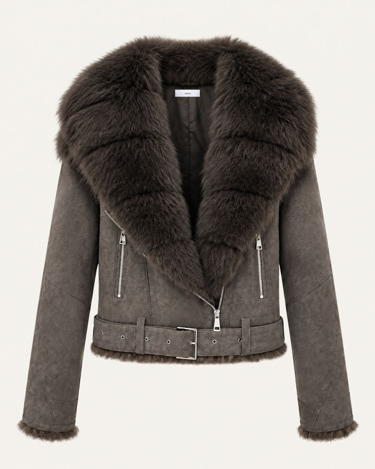 Rabbit Fur-Lined Suede Jacket Limited Edition