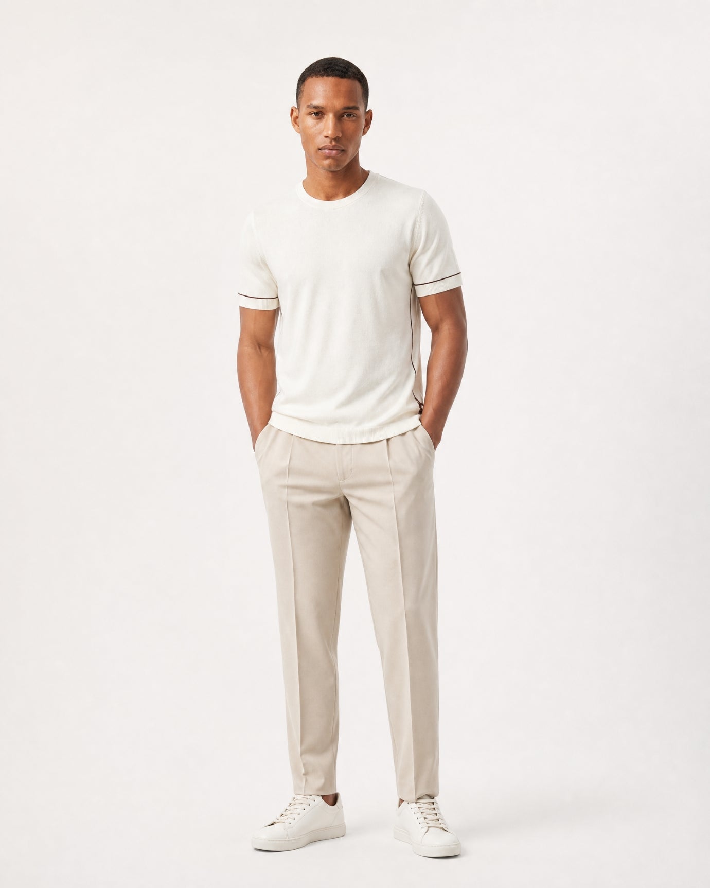 Mulberry Silk and Cashmere Knit T-Shirt