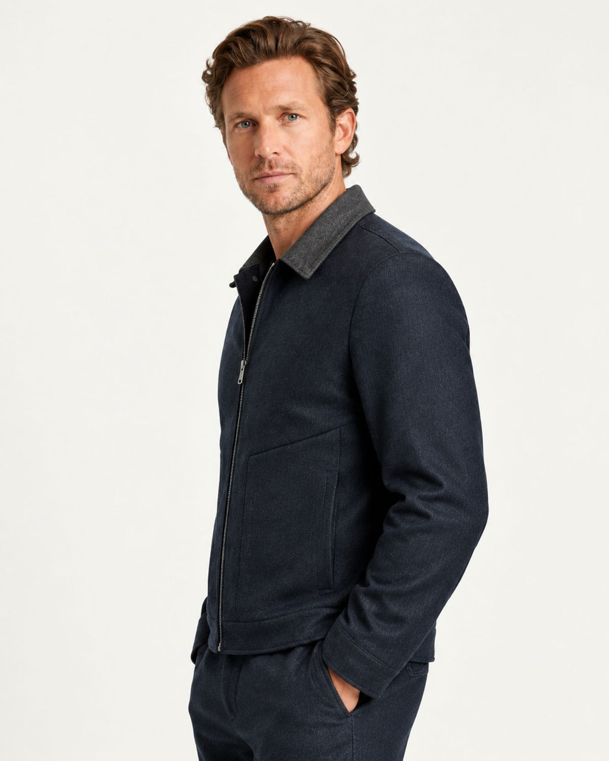 Boston Short Double-Faced Wool Jacket