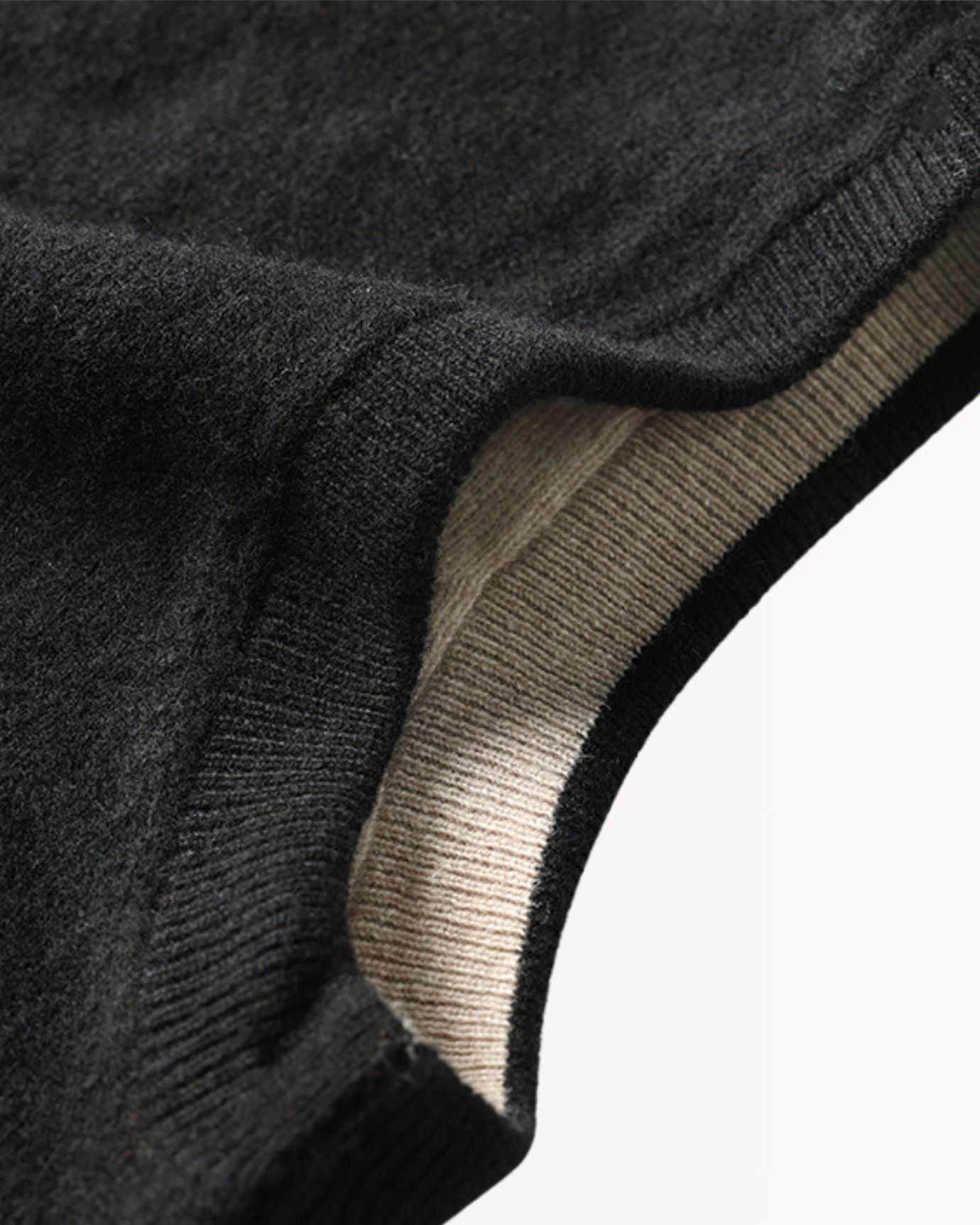 Wool & cashmere Vest Doble-Sided Zipper