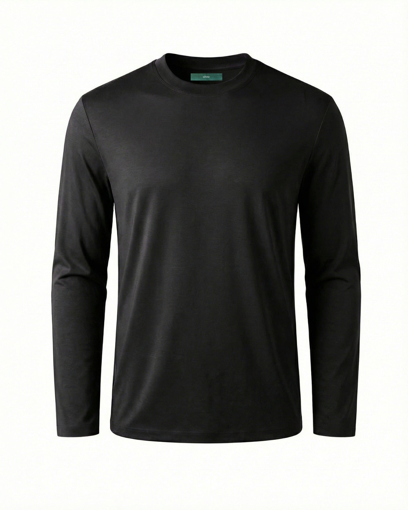 High-End Double Mercerized Lyocell Cotton Long Sleeve T-Shirt