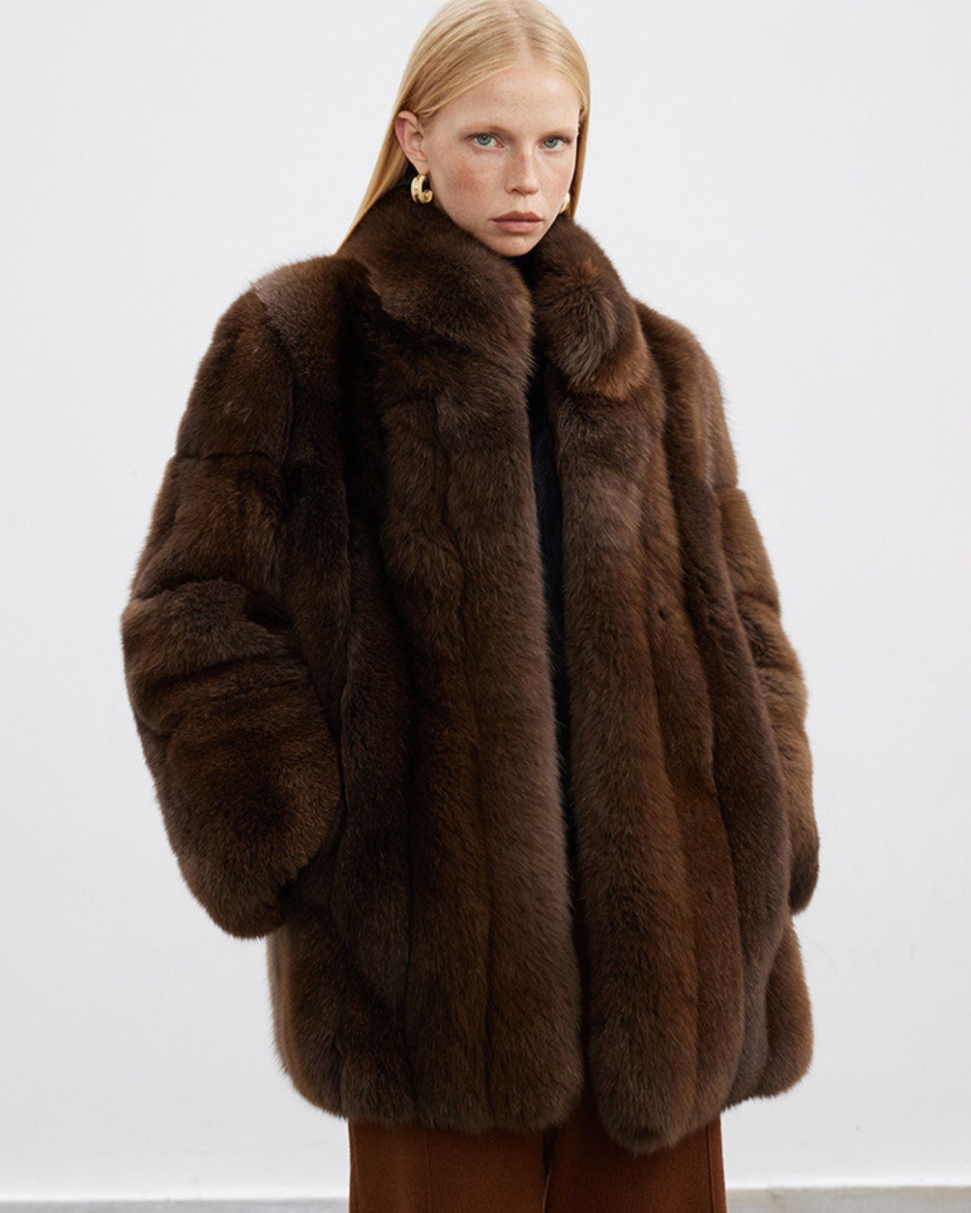 Pelz Fuchs Mantel geröstet
