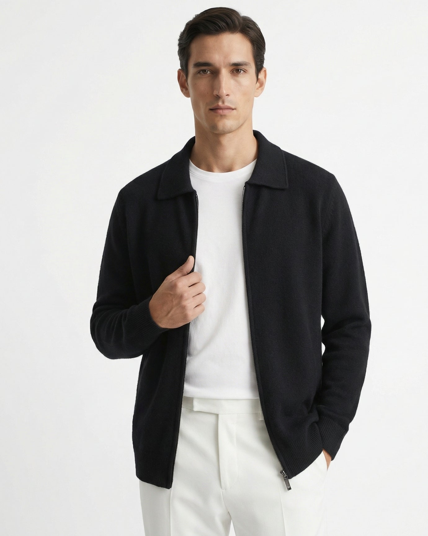 LOVAU Strickjacke aus Kaschmirmischung