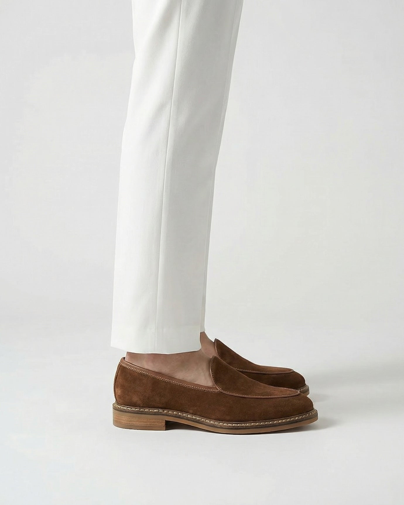 Milano Brown Loafers Genuine Leather Classic