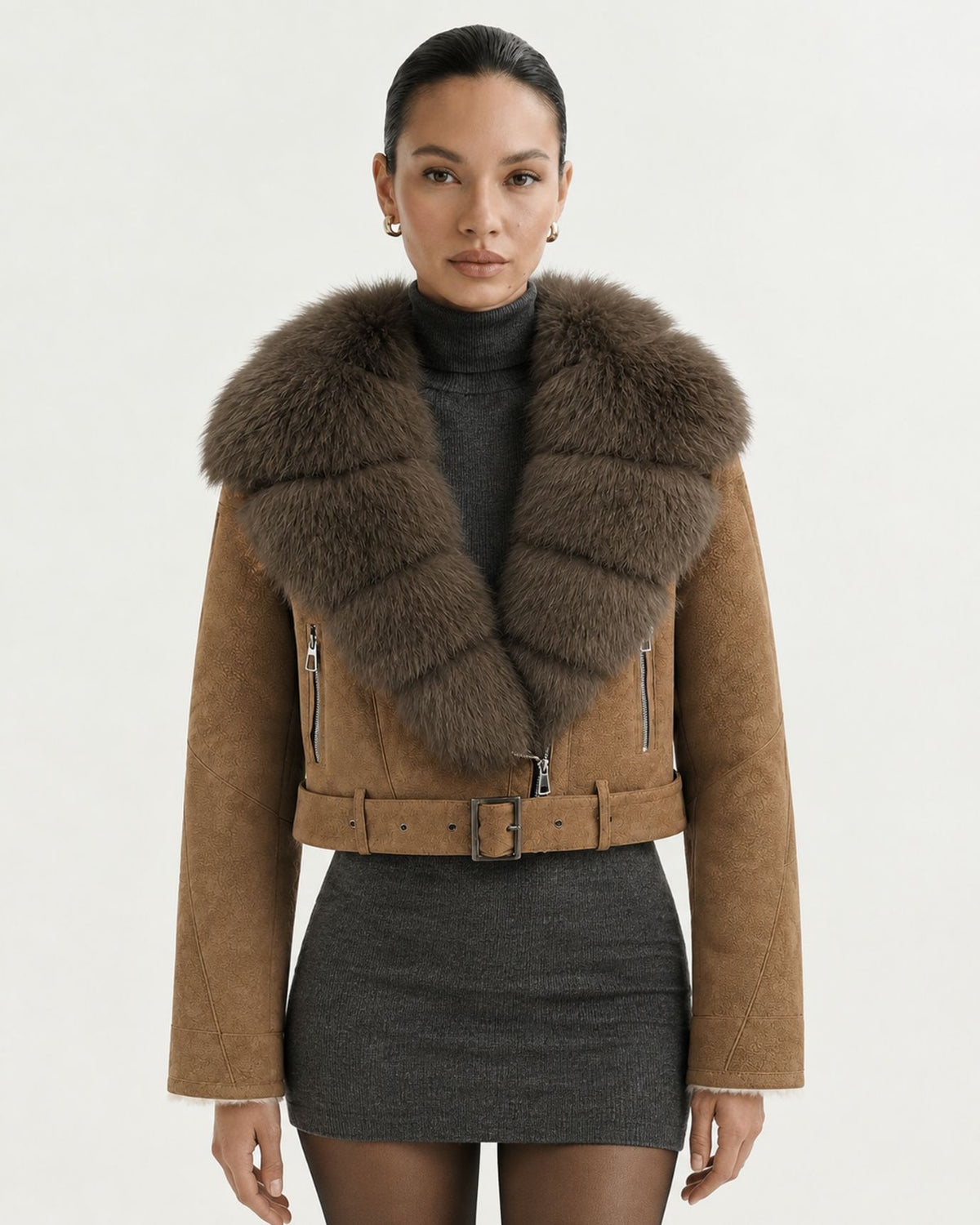 Rabbit Fur-Lined Suede Jacket Limited Edition