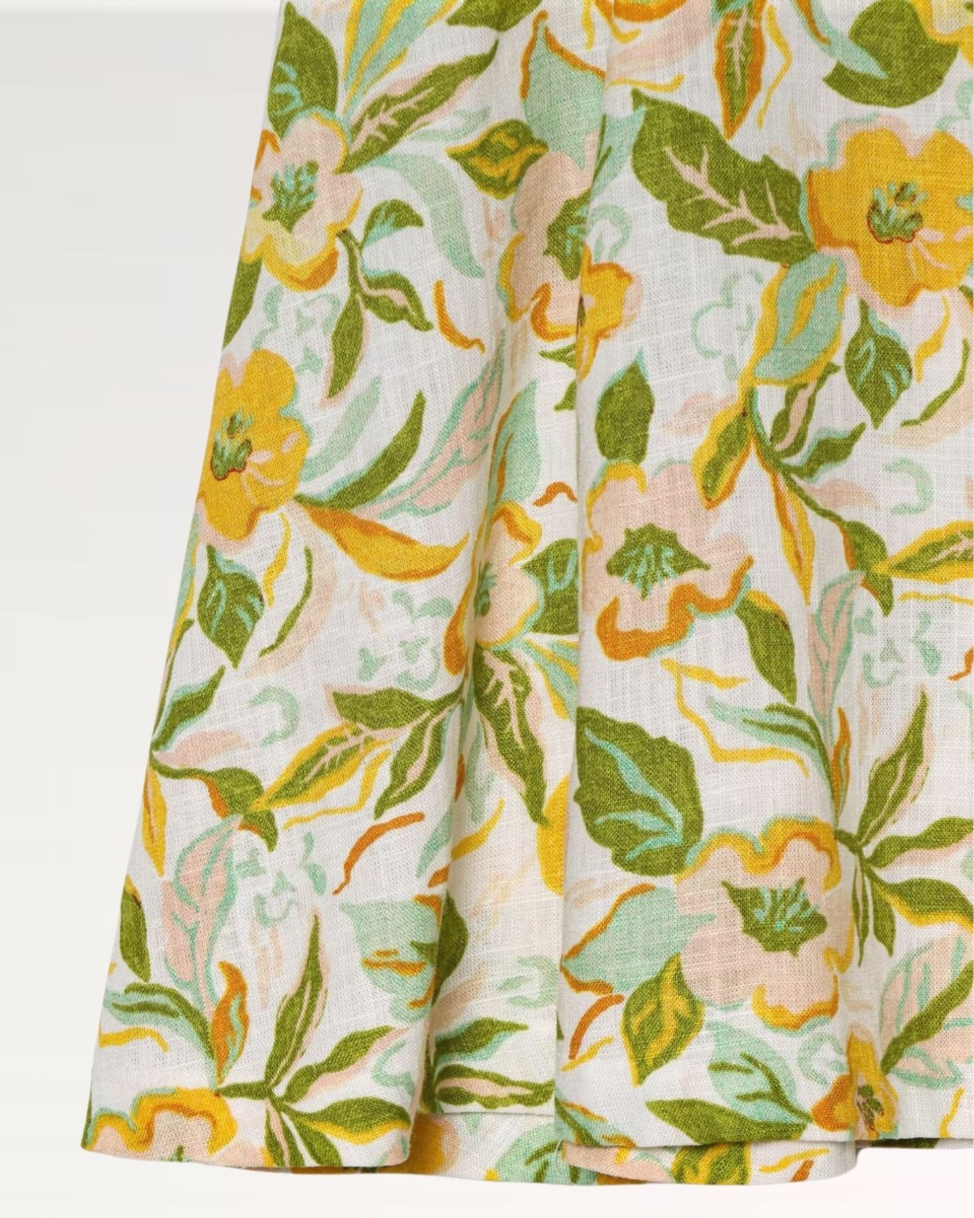 Lovau limited edition lime flower dress with vibrant floral print