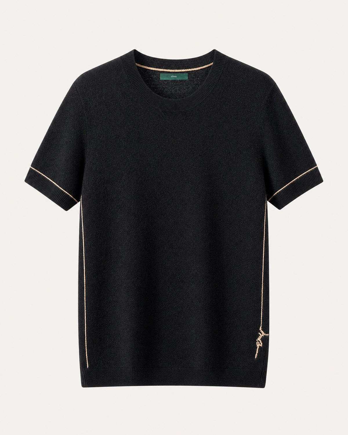 Mulberry Silk and Cashmere Knit T-Shirt