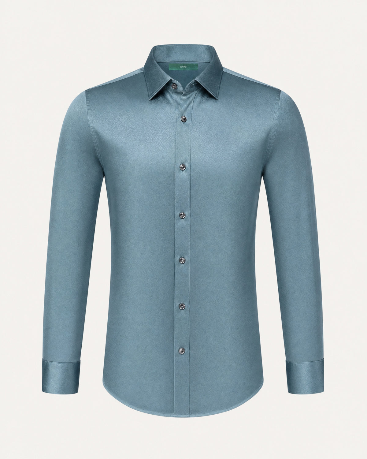 Hign-End Mulberry Silk Long-Sleeve Jacquard Shirt