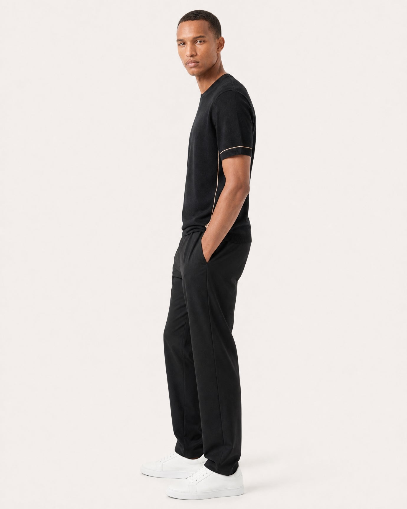 Mulberry Silk and Cashmere Knit T-Shirt