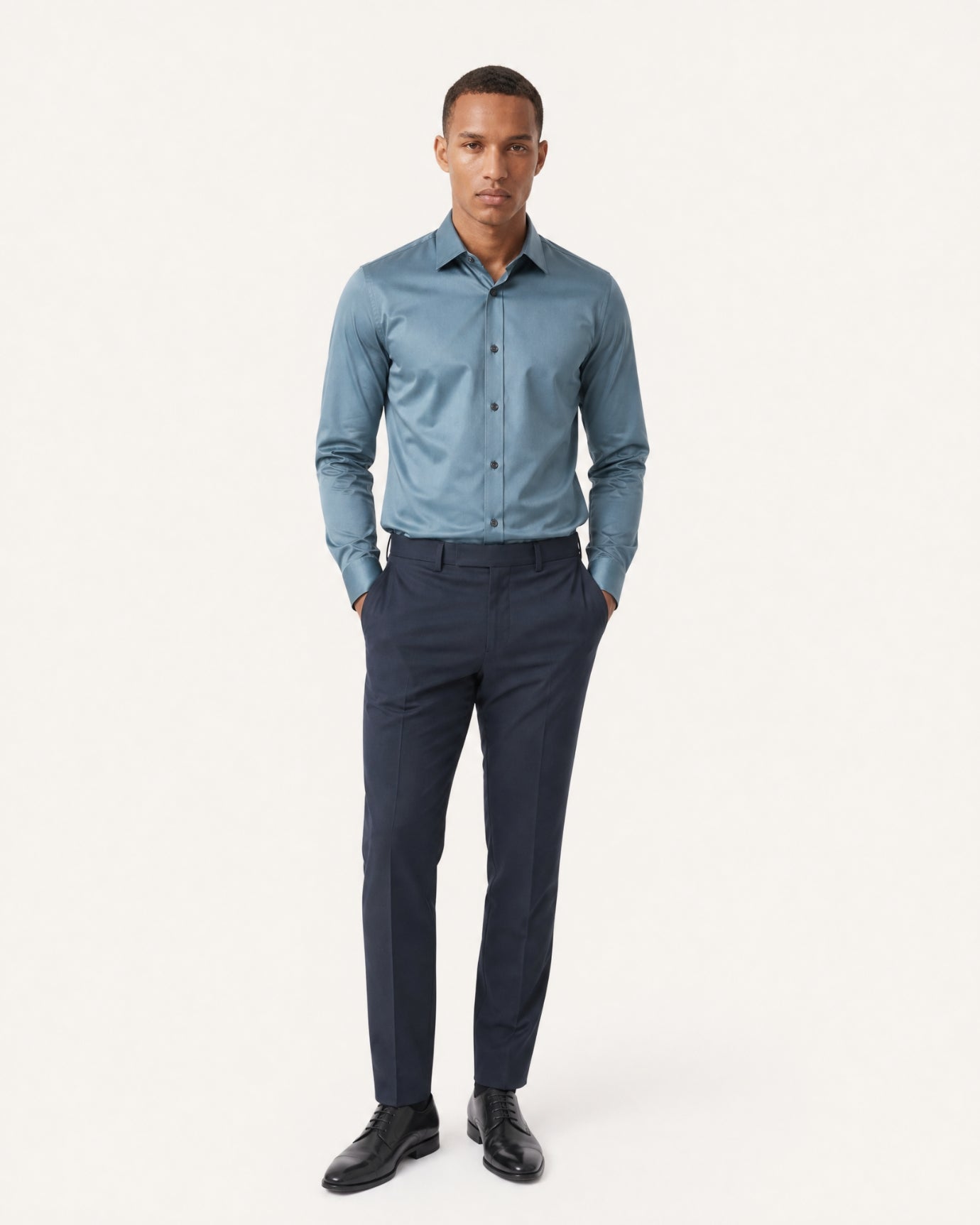 Hign-End Mulberry Silk Long-Sleeve Jacquard Shirt