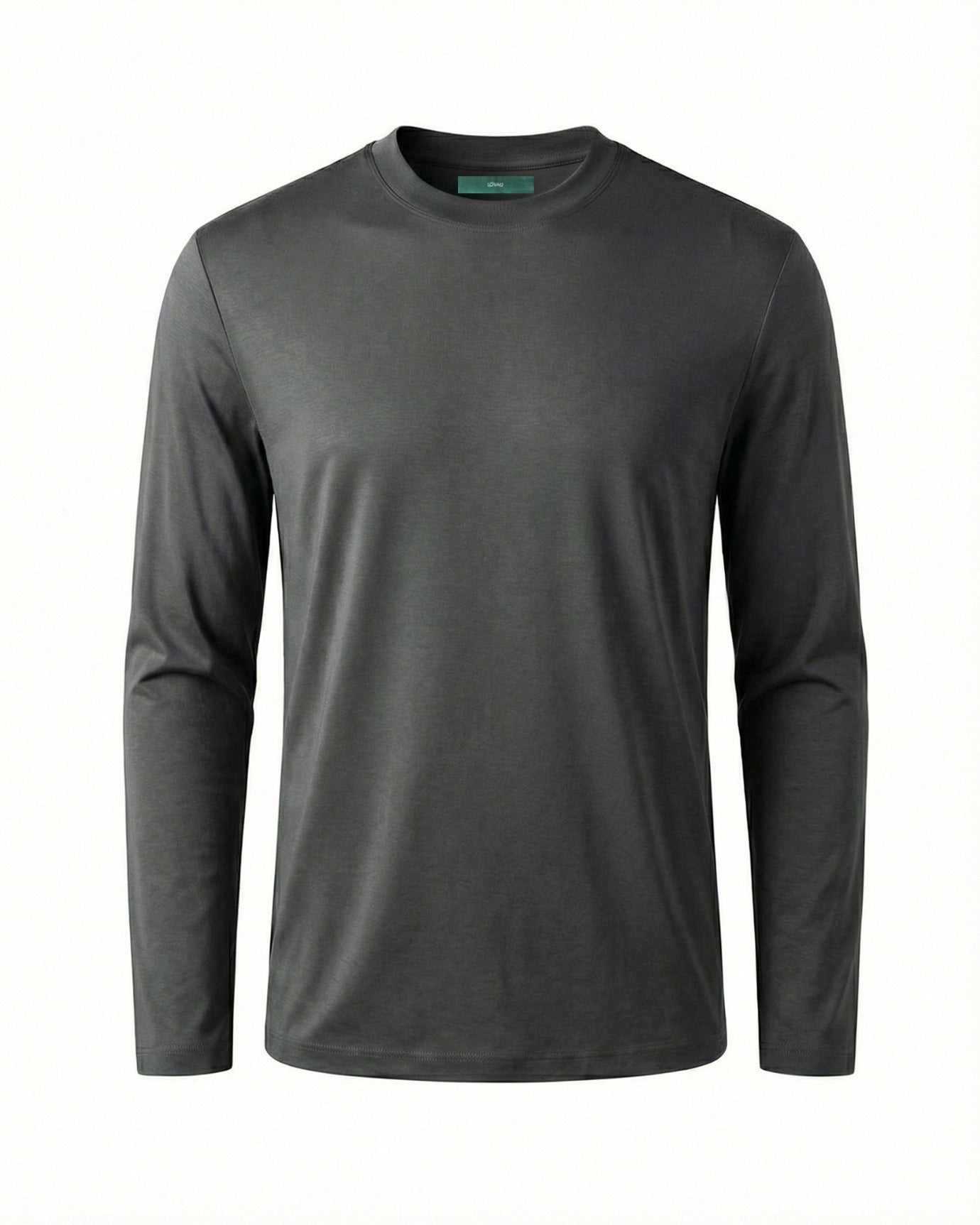 High-End Double Mercerized Lyocell Cotton Long Sleeve T-Shirt