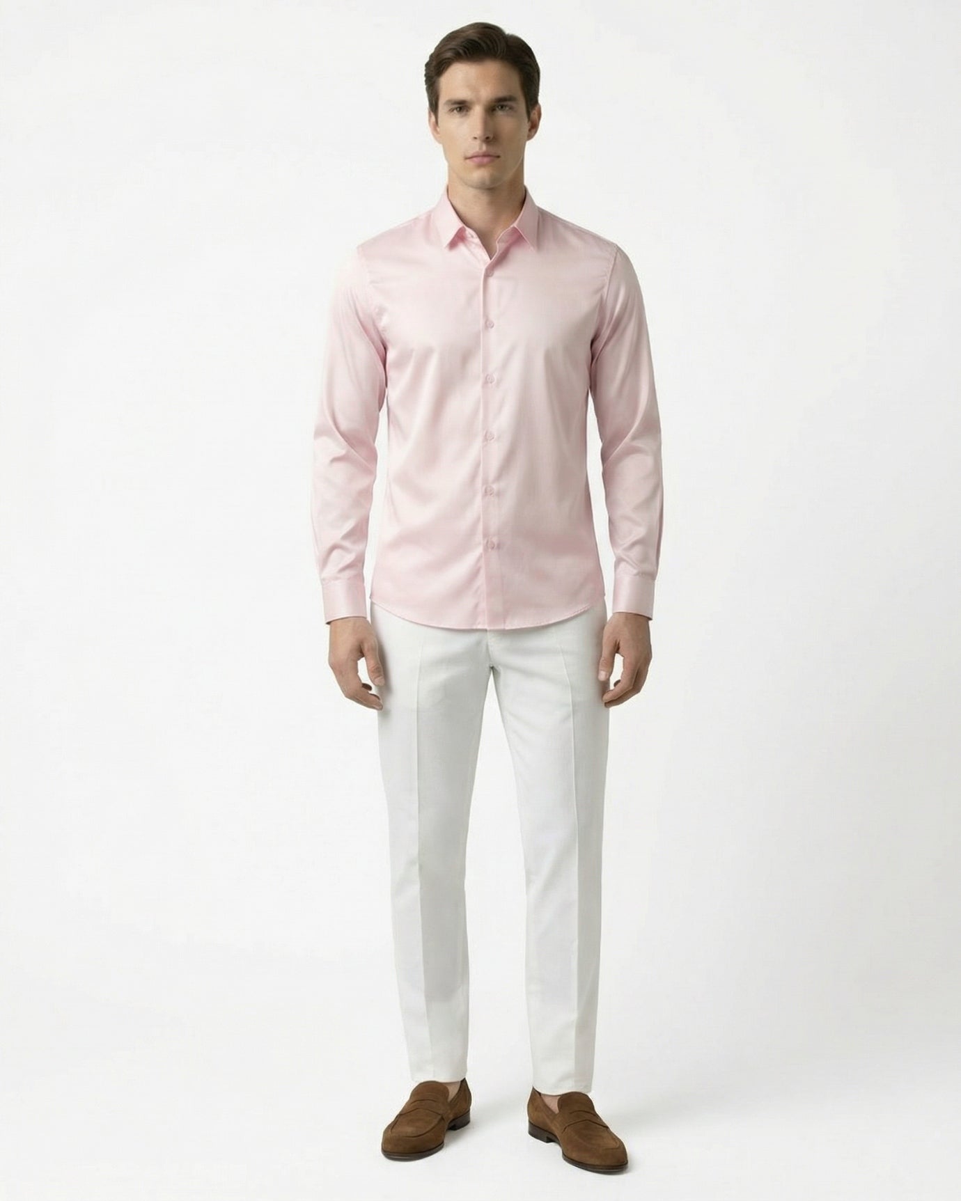 Camisa con textura de seda