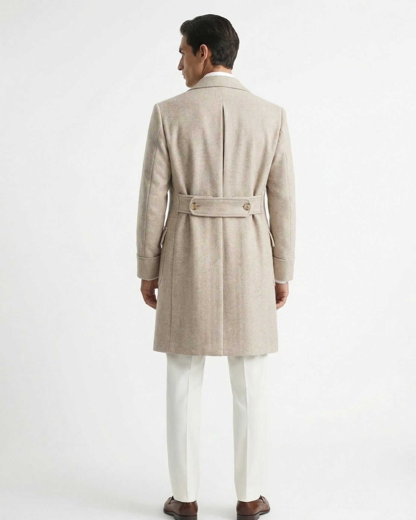 Ulster Collar Double-Breasted Wool Thick Coat