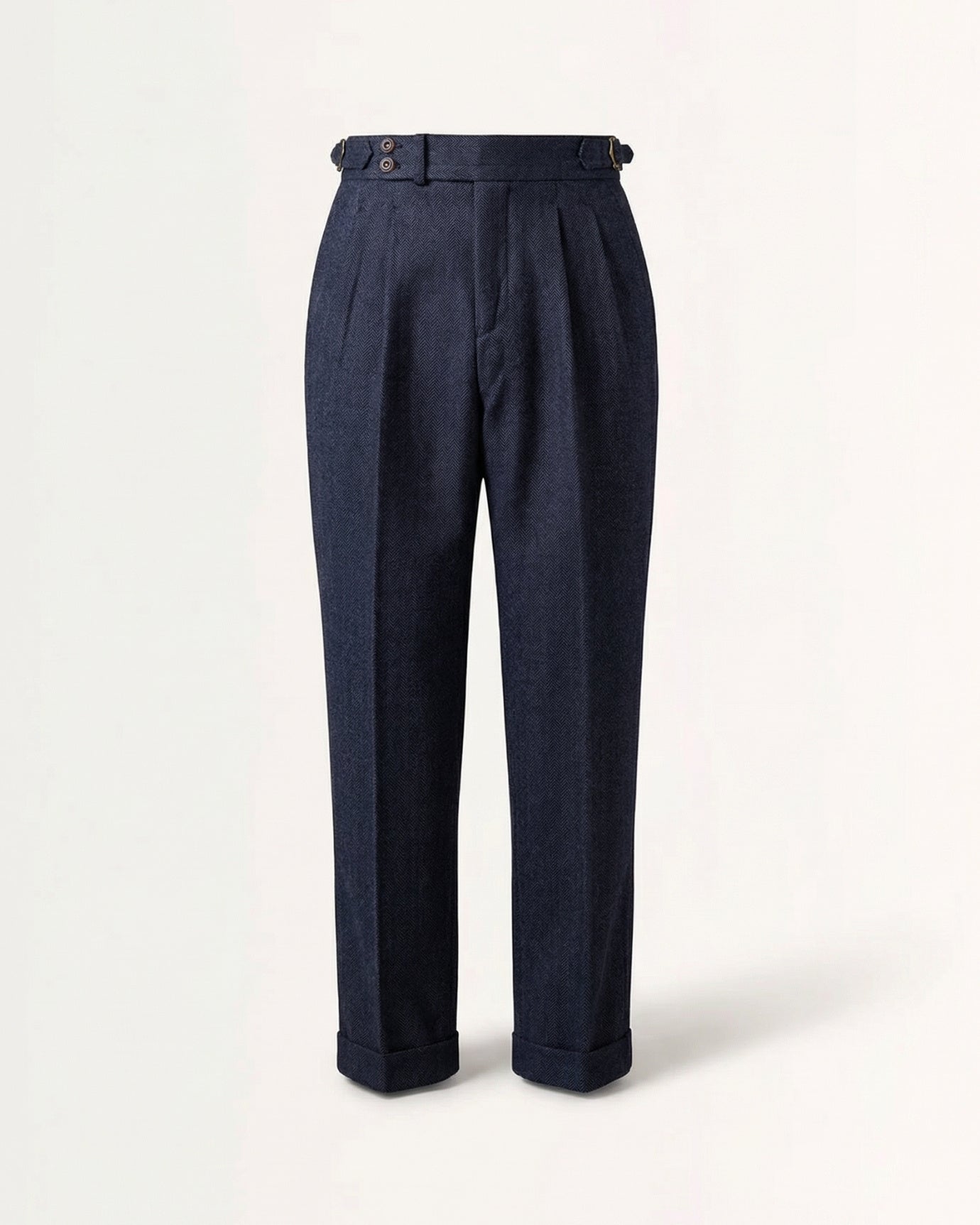 Italian Trousers Old Money Style Worsted Wool