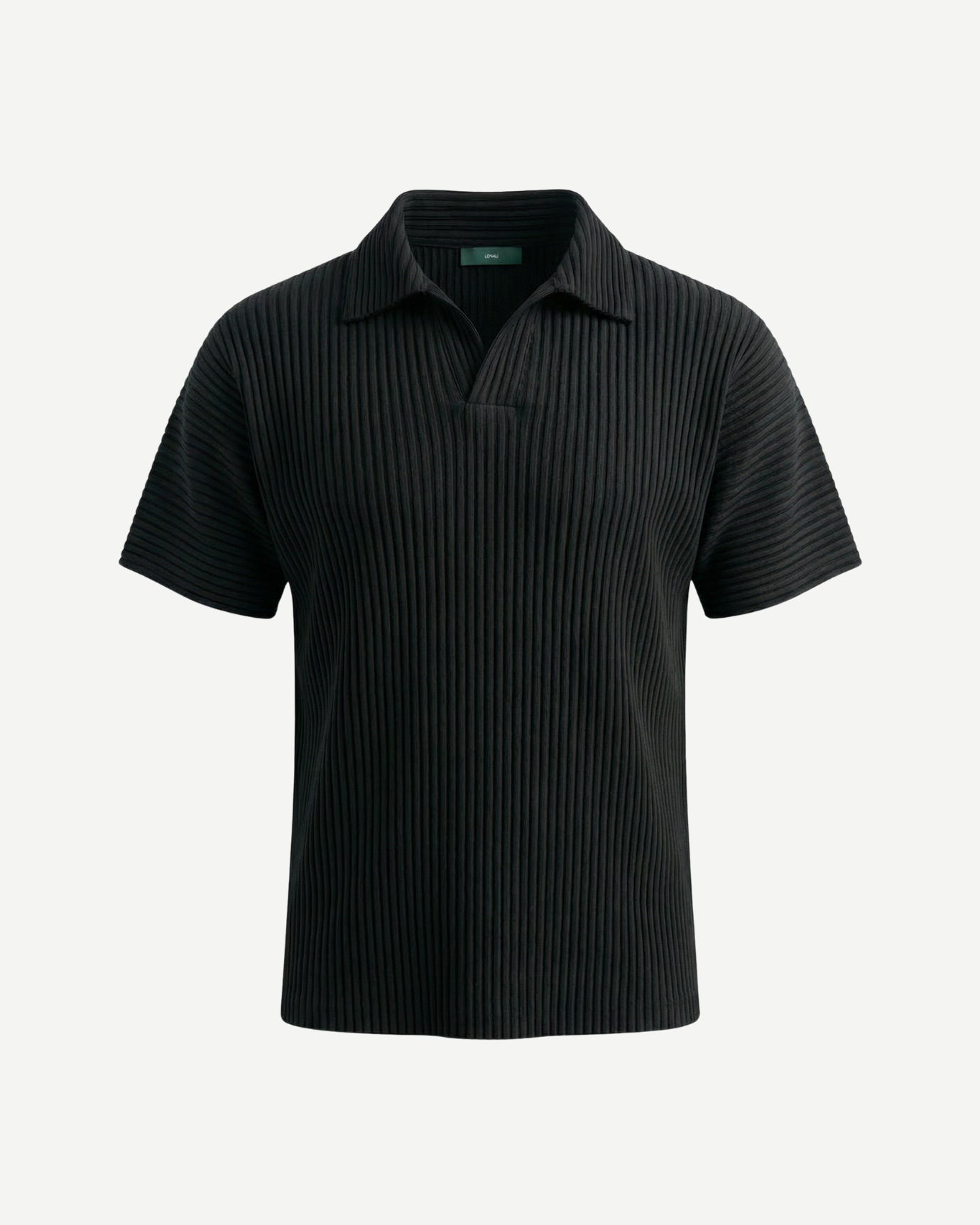 Sakura Collection Pleated Short-Sleeve Polo