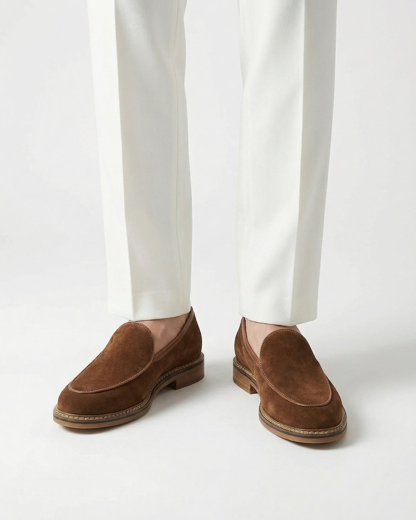 Milano Brown Loafers Genuine Leather Classic