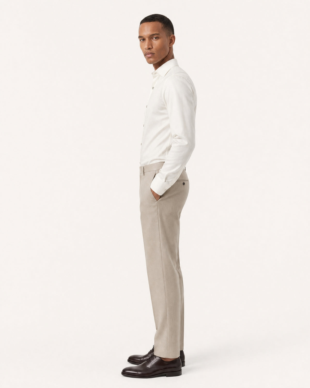 Hign-End Mulberry Silk Long-Sleeve Jacquard Shirt