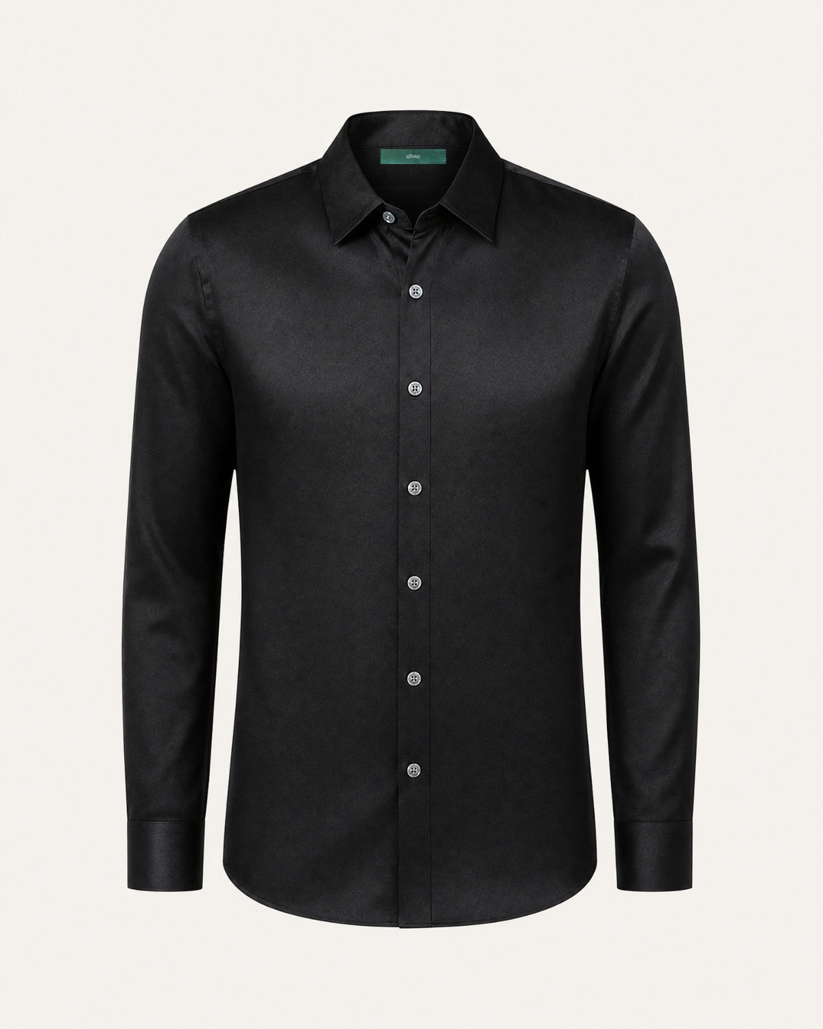 Hign-End Mulberry Silk Long-Sleeve Jacquard Shirt