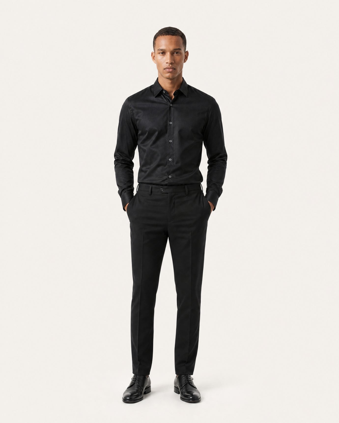 Hign-End Mulberry Silk Long-Sleeve Jacquard Shirt