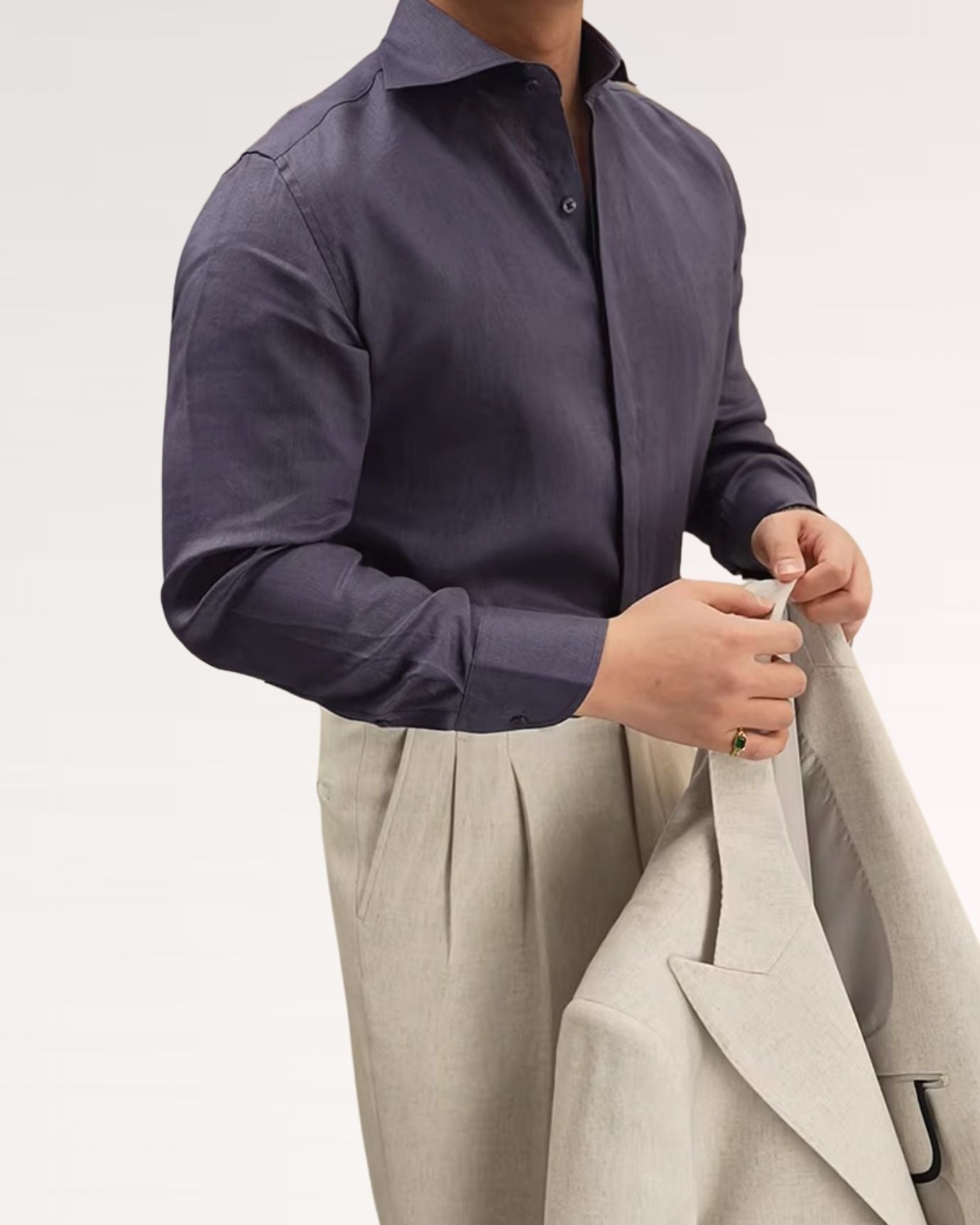 elegant fine linen shirt designed for comfort and sophistication