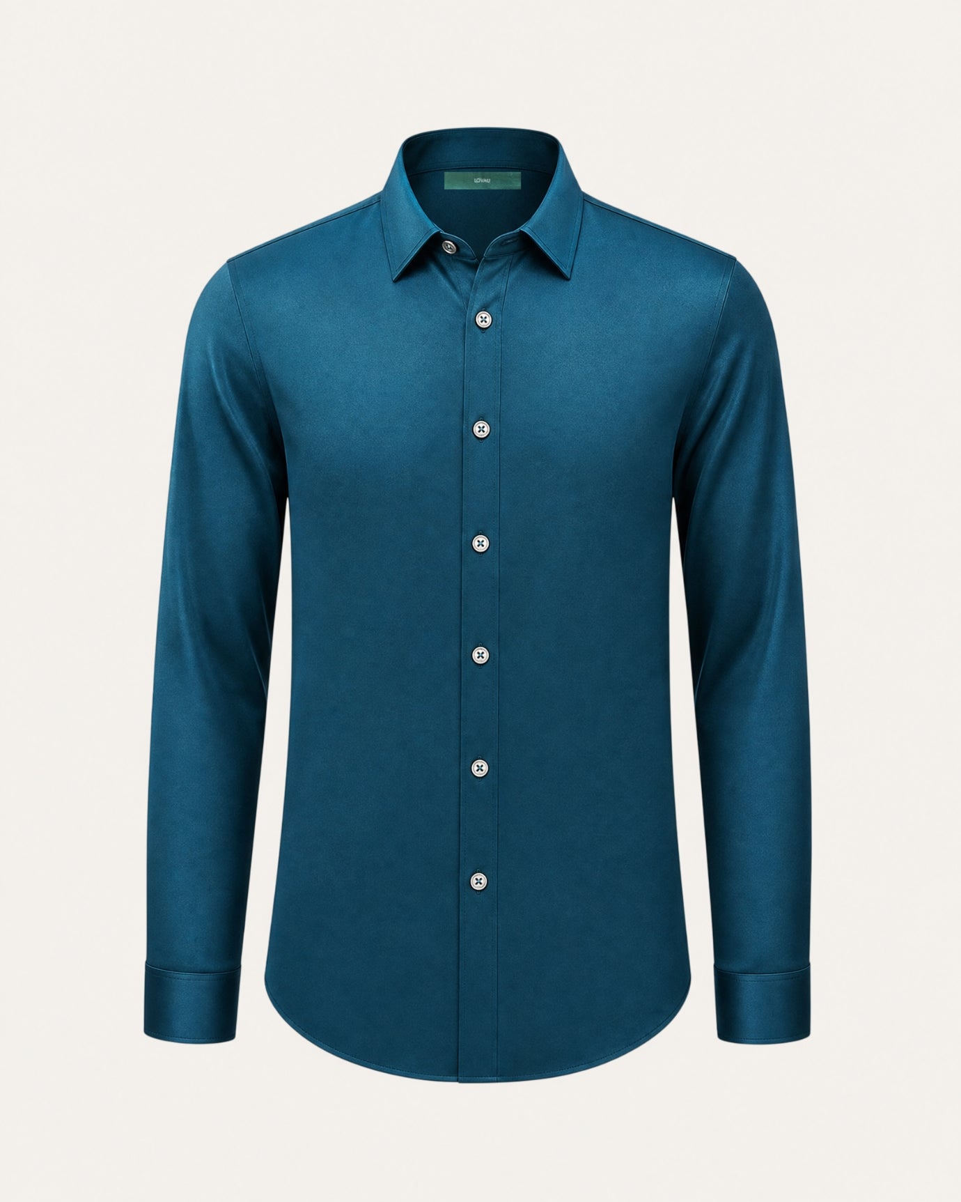 Hign-End Mulberry Silk Long-Sleeve Jacquard Shirt