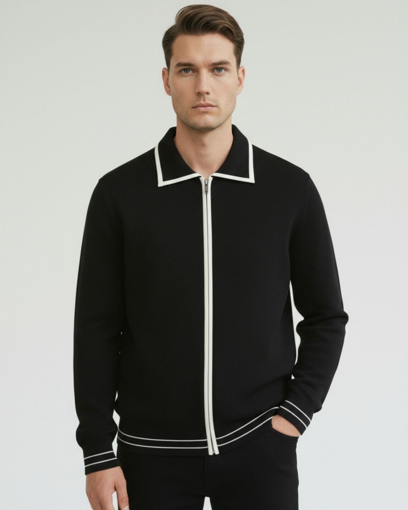 Cashmere & Wool Cardigan Jacket Lined