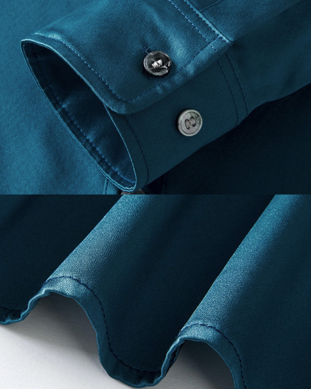 Hign-End Mulberry Silk Long-Sleeve Jacquard Shirt