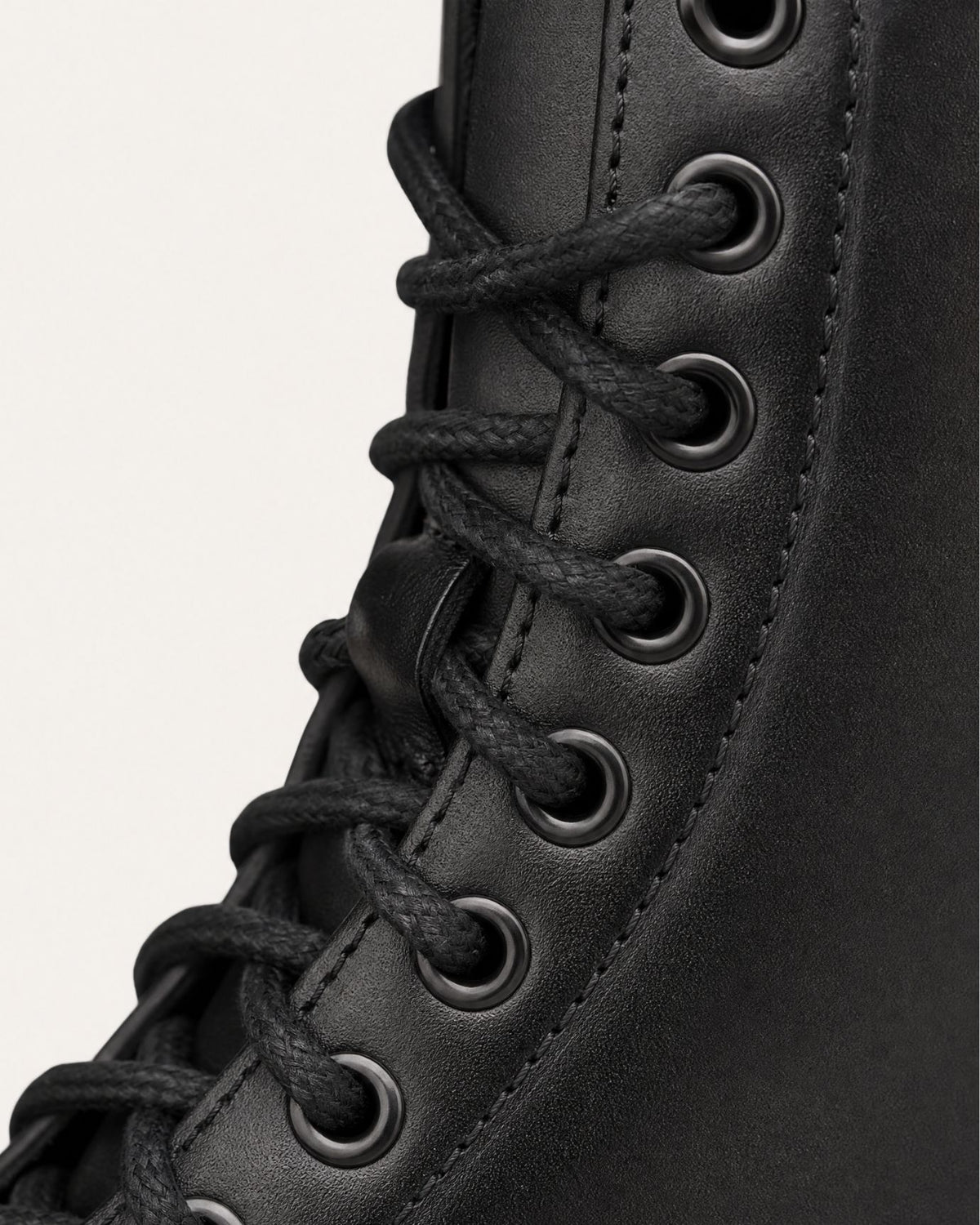 Maria Square-Toe Platform Lace-Up Combat Boots