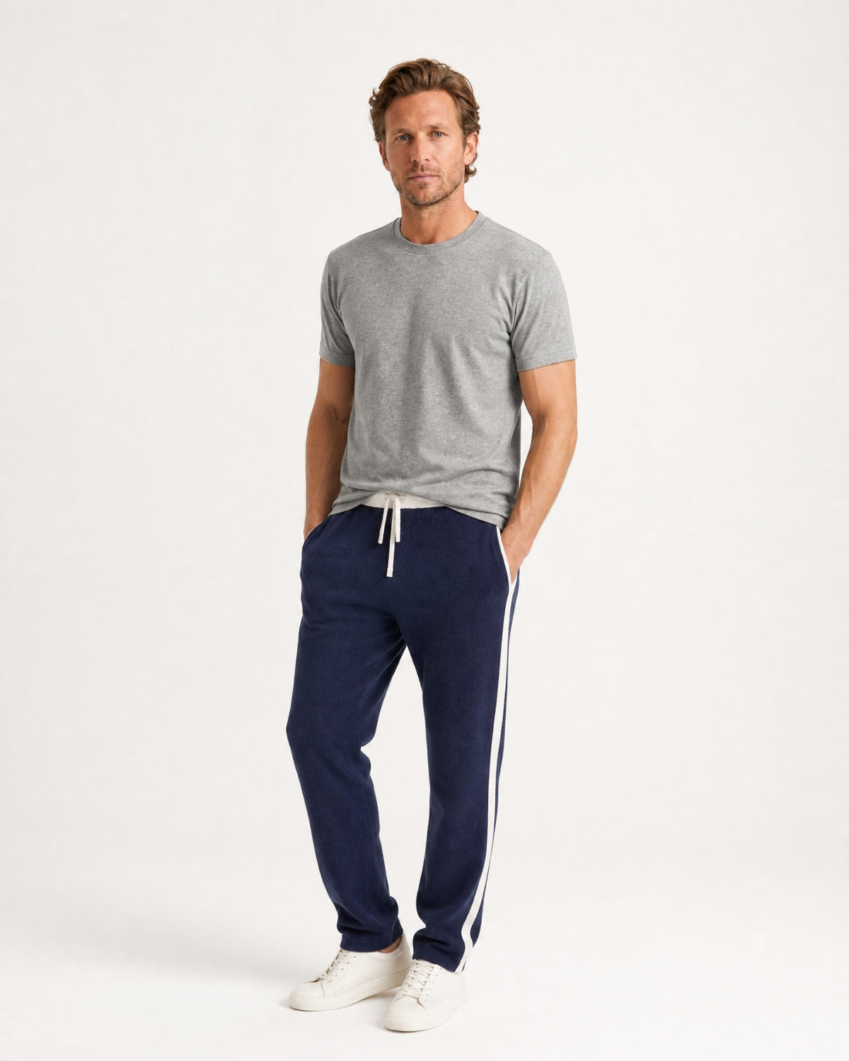 High-End Thick Cashmere Elastic Waist Comfort
