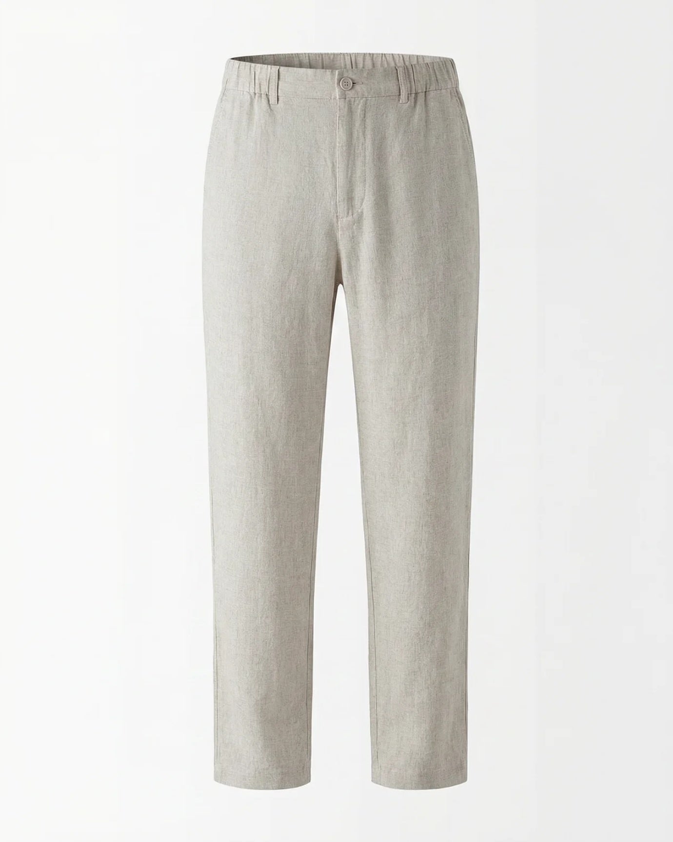 Marbella Linen Trousers – Elastic Waist Relaxed Fit