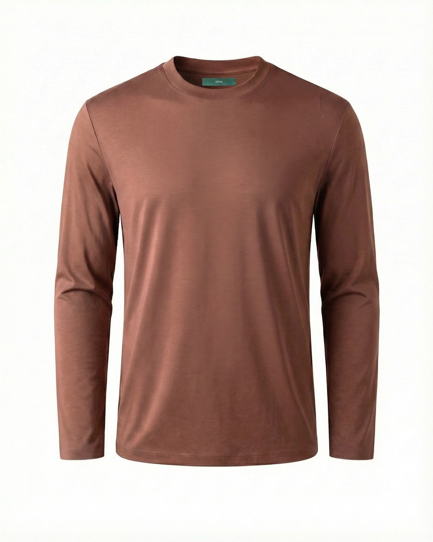 High-End Double Mercerized Lyocell Cotton Long Sleeve T-Shirt