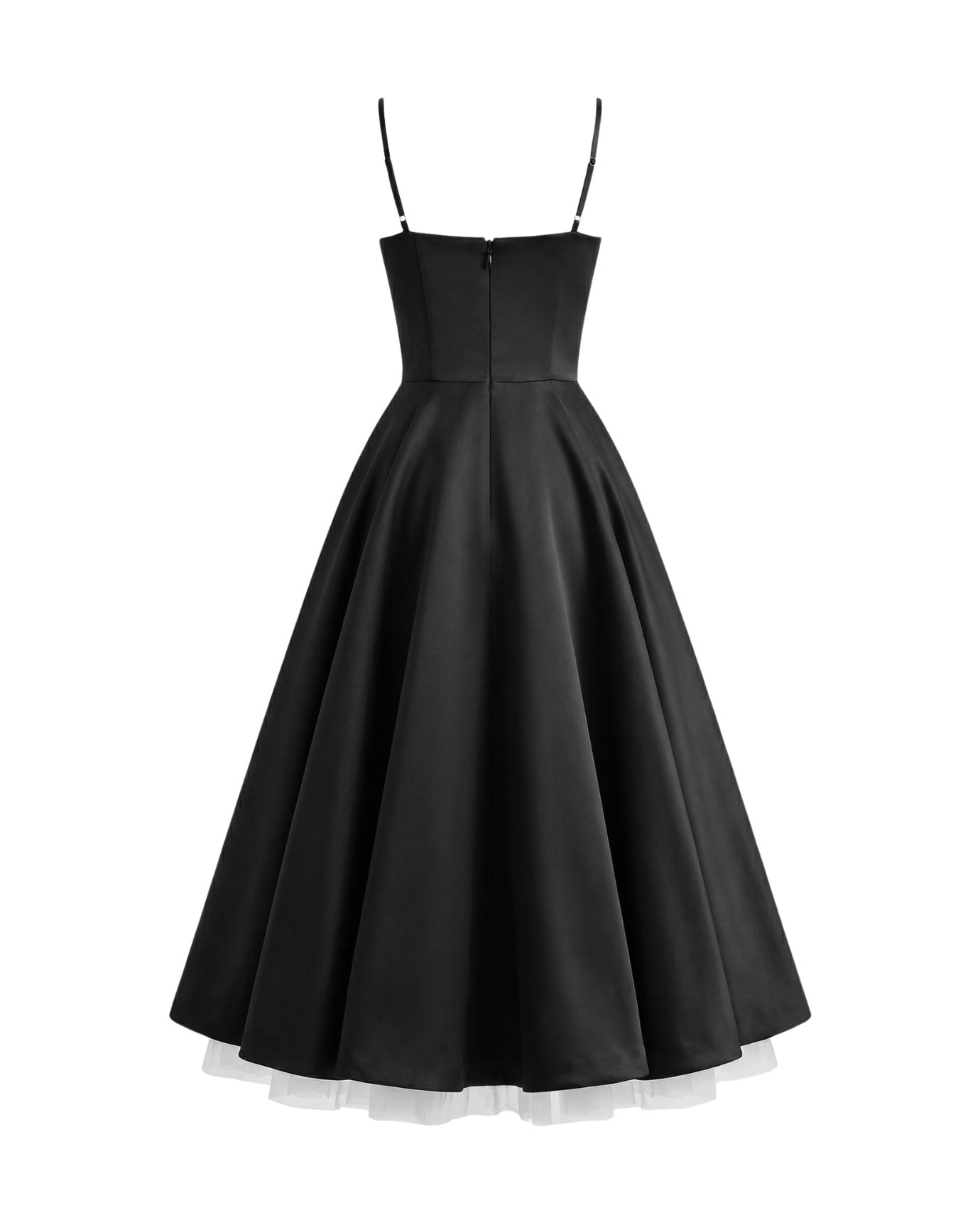 Giulia Midi Black Dress