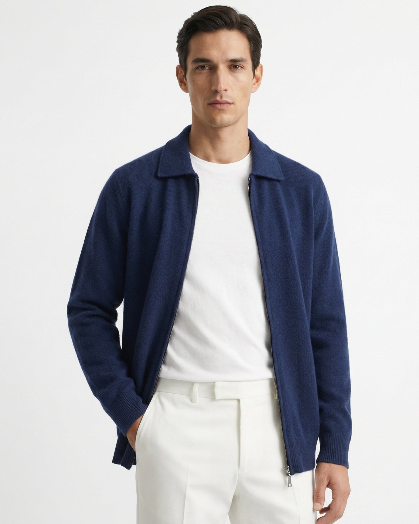 LOVAU Strickjacke aus Kaschmirmischung