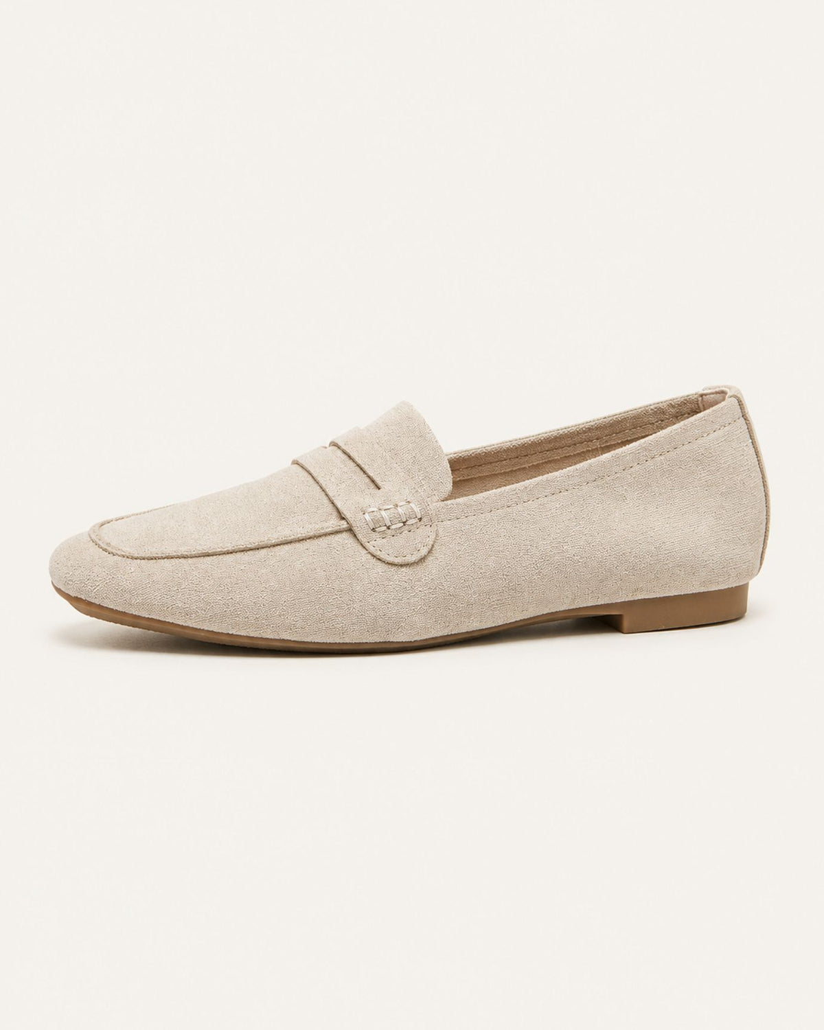 Genuine Leather Square-Toe Slip-On Old Money Loafers