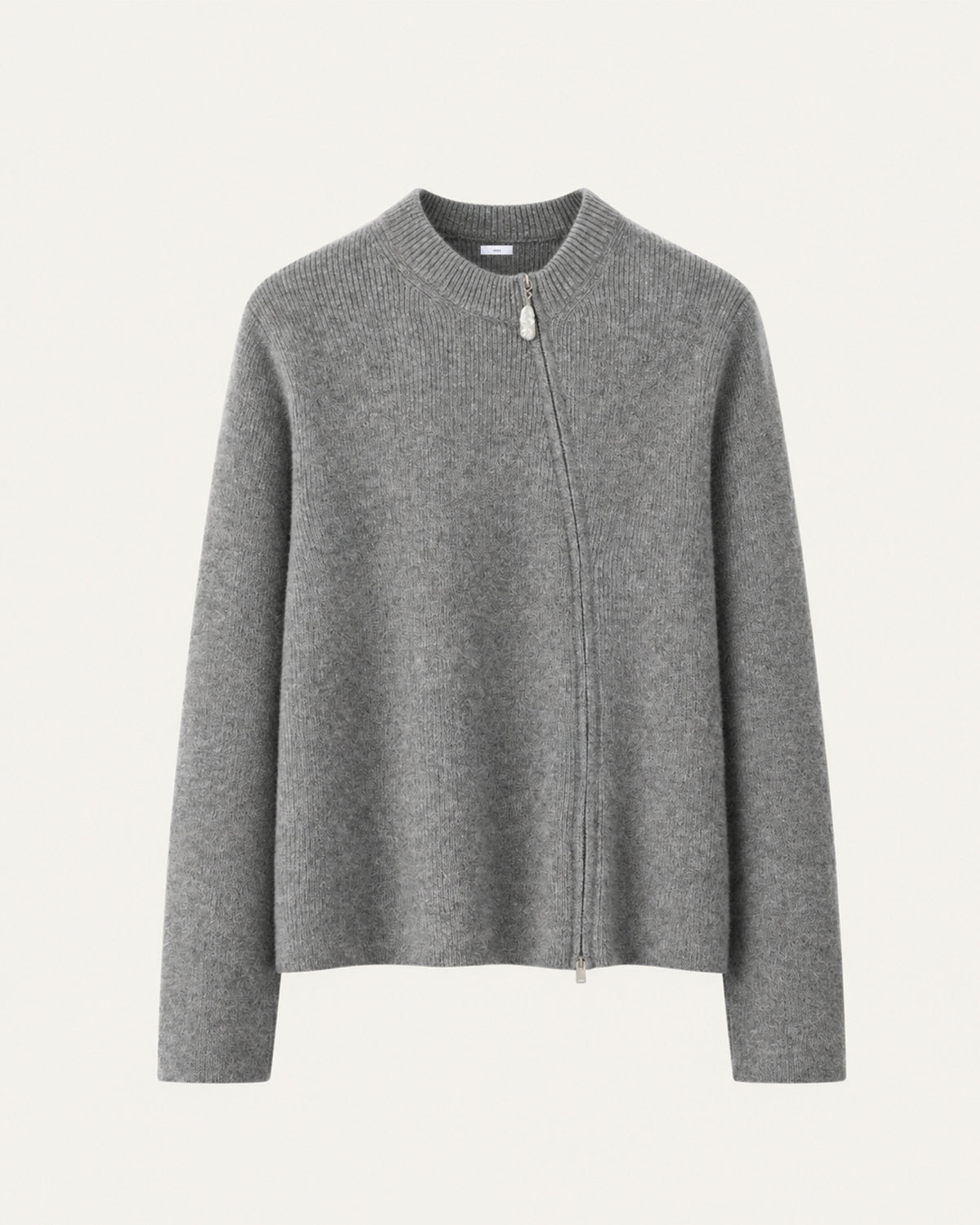NY Cashmere Asymmetrical Zip Cardigan
