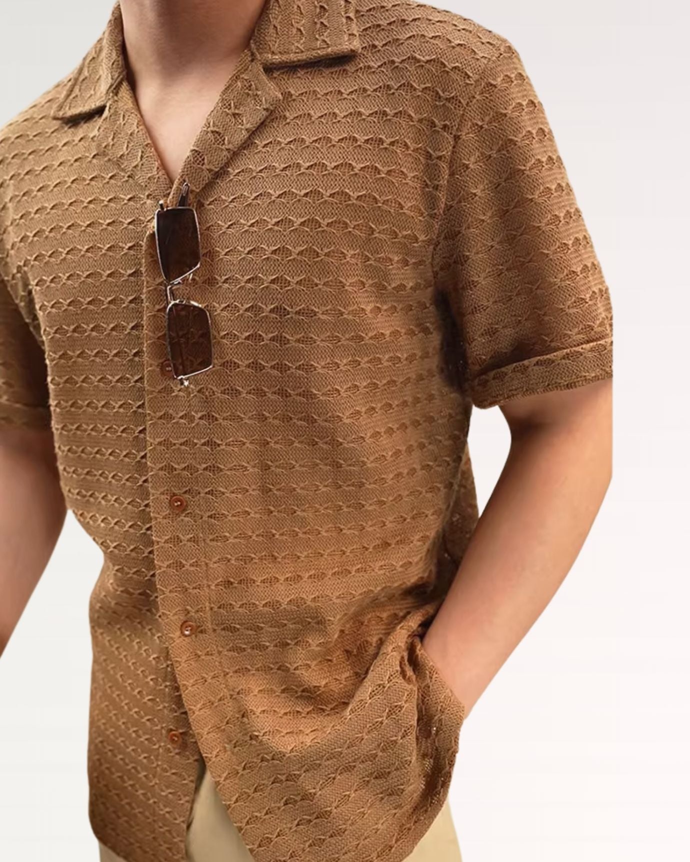 Vienna Old Money Knitted Shirt Short Sleeve