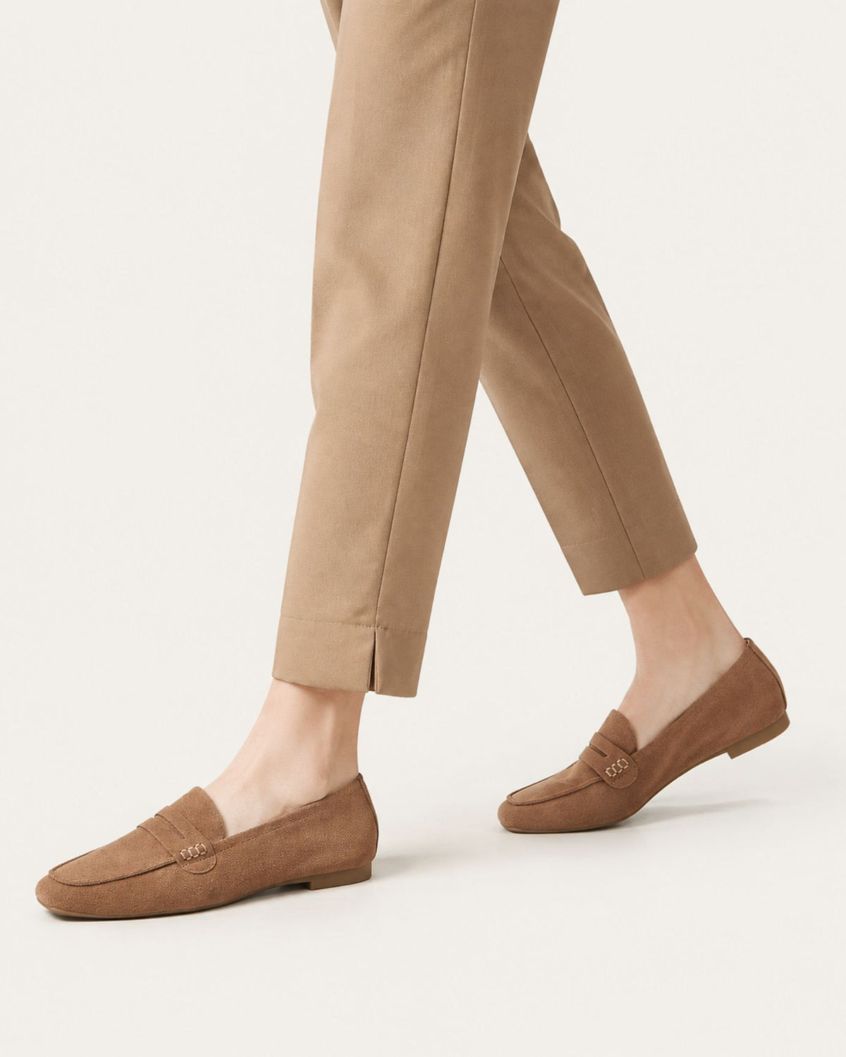 Genuine Leather Square-Toe Slip-On Old Money Loafers