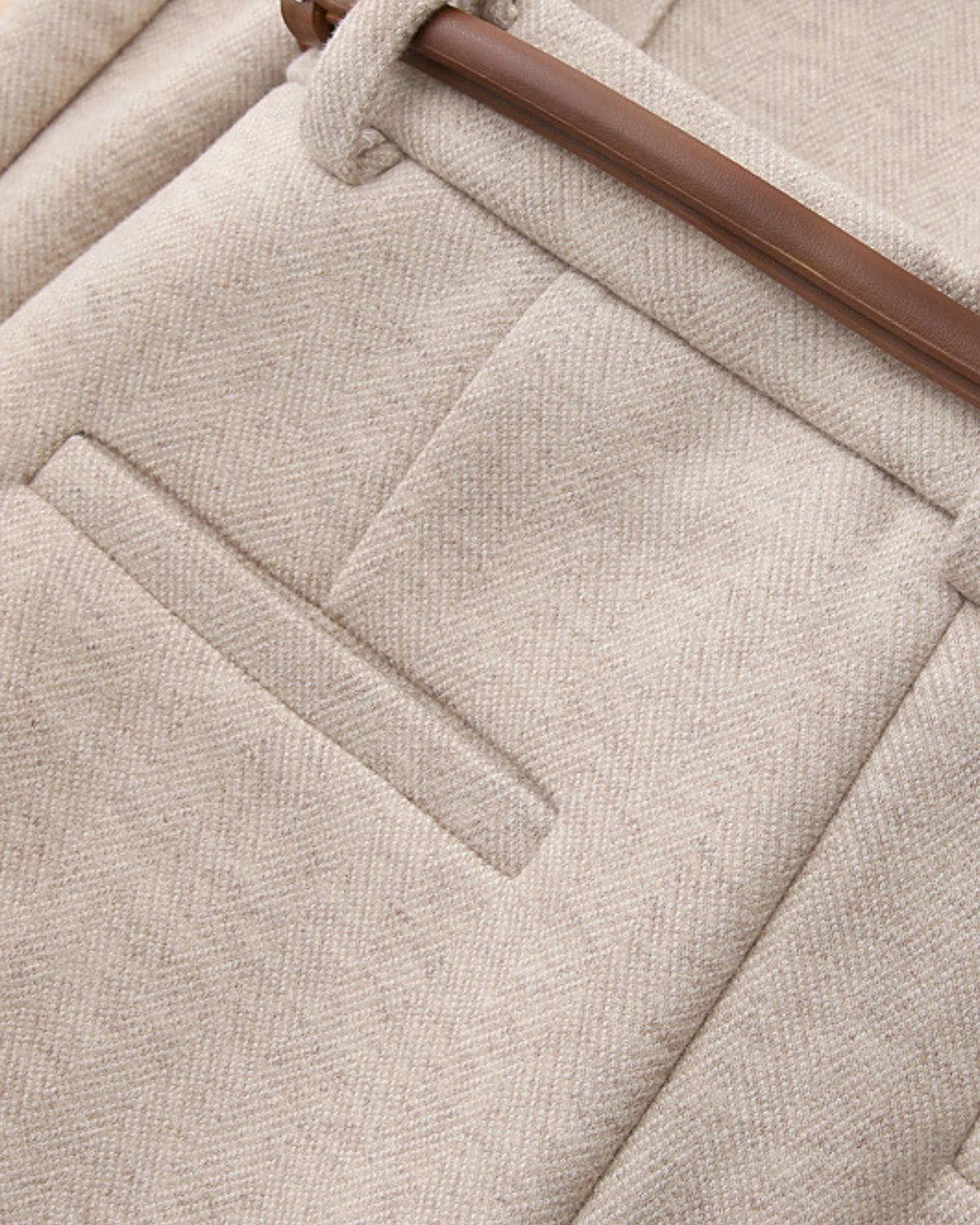 Woman Heavyweight Straight Leg Wool Pants
