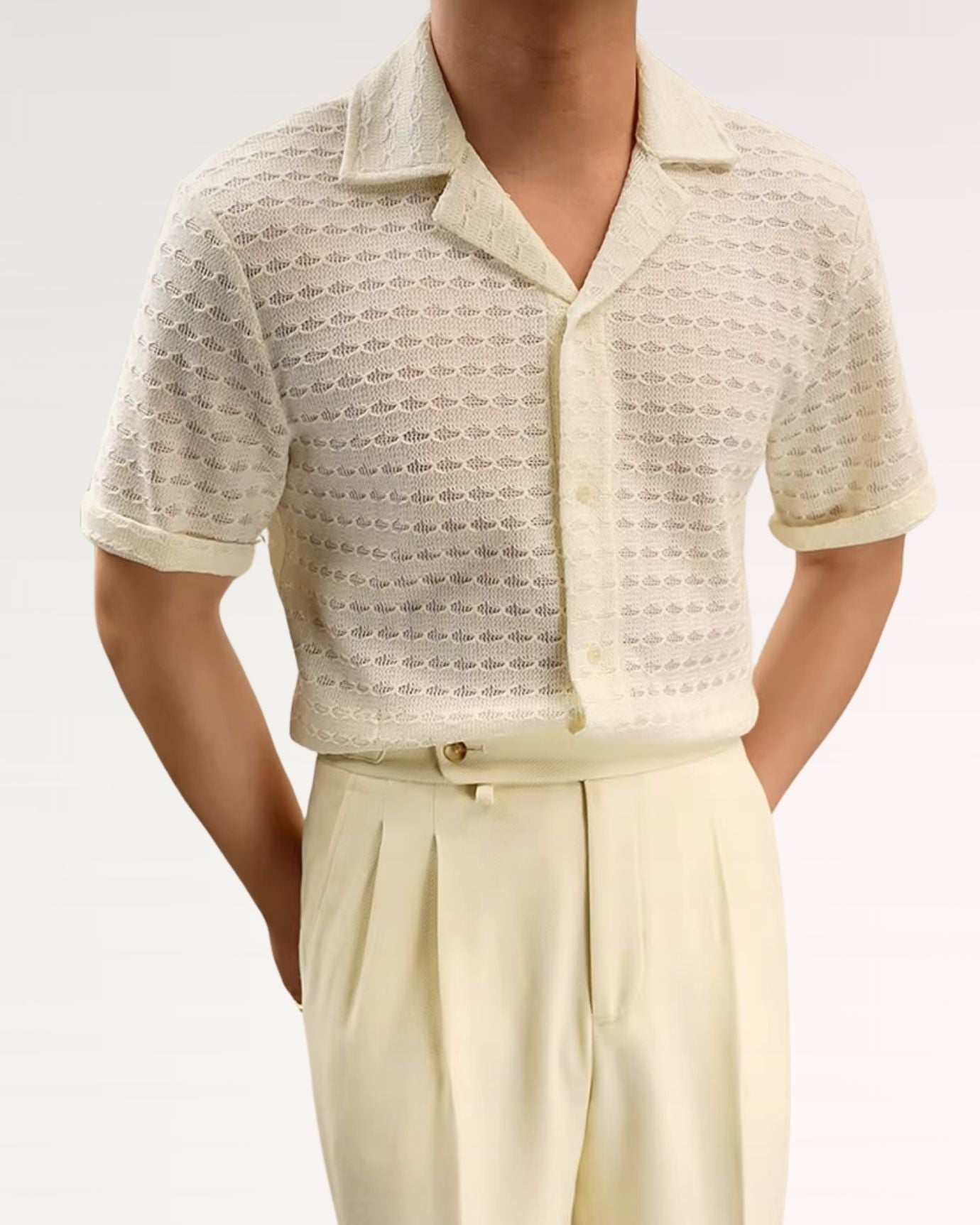 Vienna Old Money Knitted Shirt Short Sleeve
