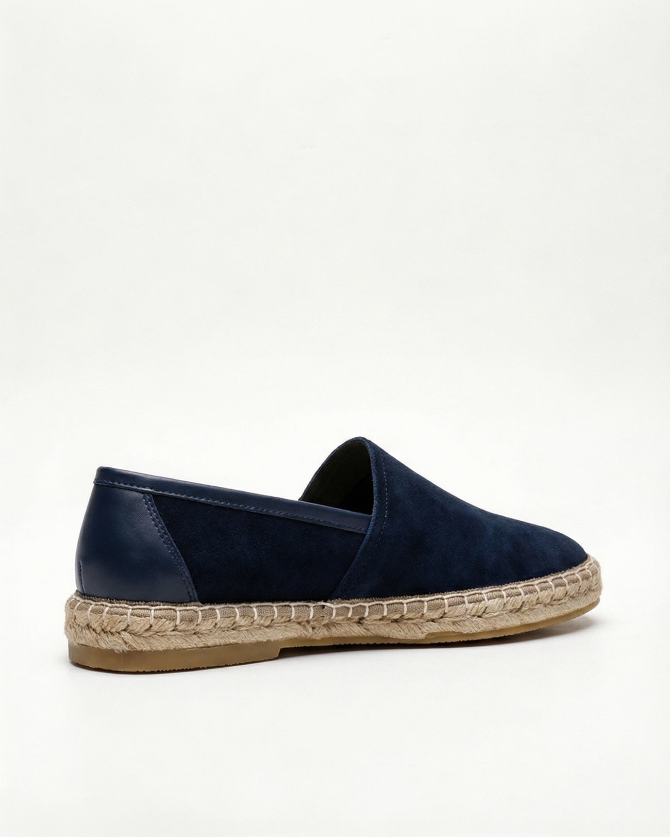 Mykonos Navy Blue Slip-On Suede Loafers Genuine Leather Casual Flats